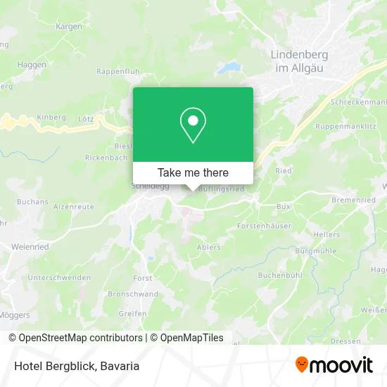 Hotel Bergblick map
