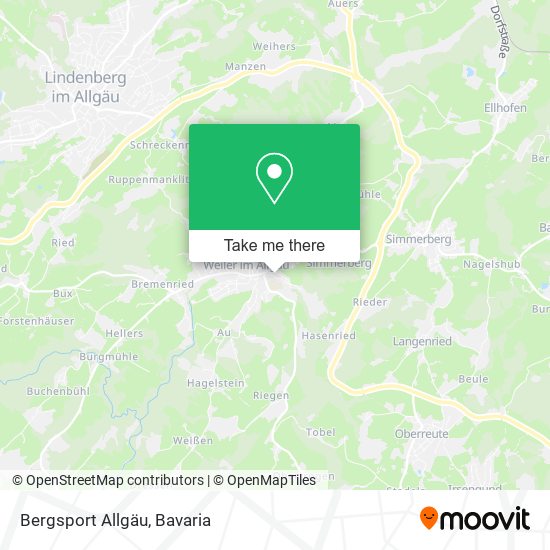 Bergsport Allgäu map