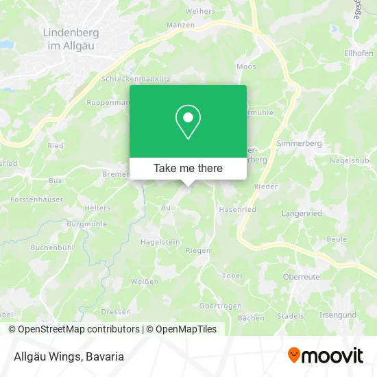 Карта Allgäu Wings