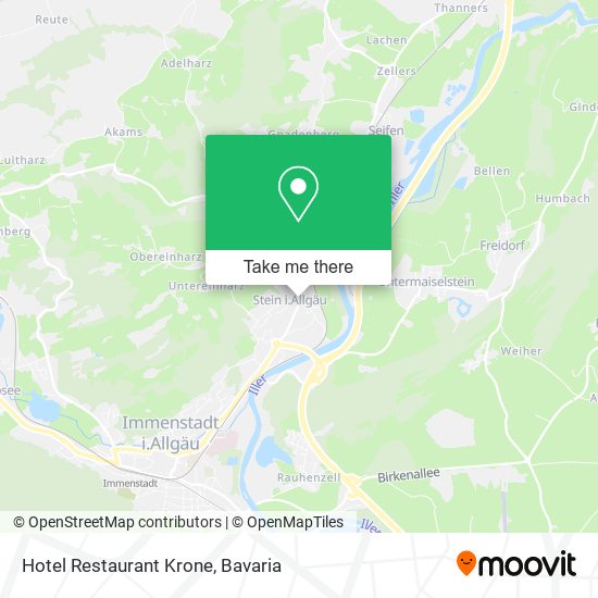 Hotel Restaurant Krone map