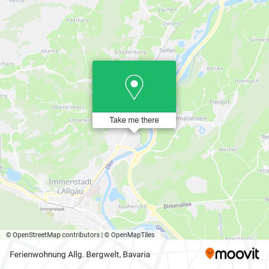 Ferienwohnung Allg. Bergwelt map