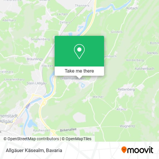 Allgäuer Käsealm map