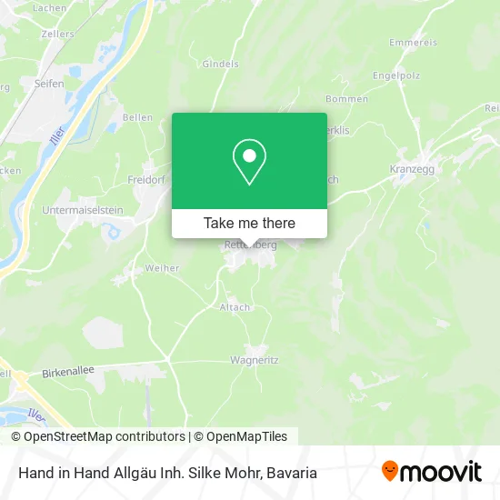 Карта Hand in Hand Allgäu Inh. Silke Mohr
