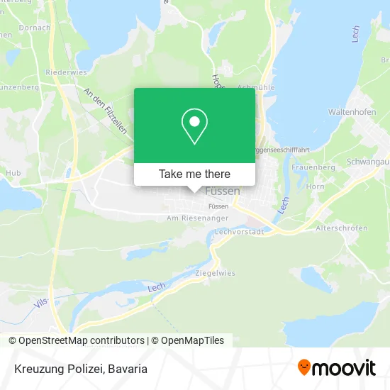 Карта Kreuzung Polizei