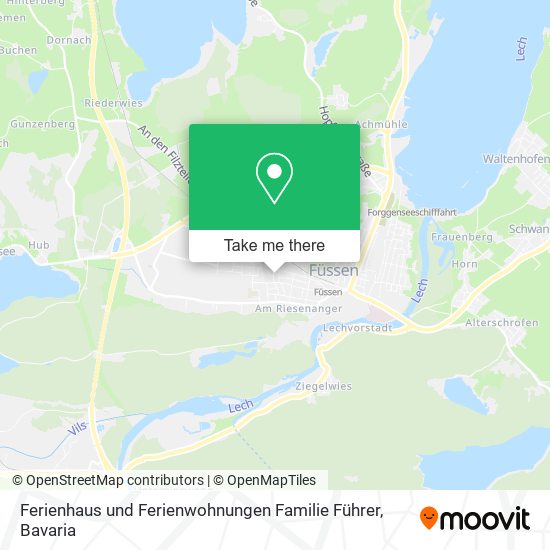 Ferienhaus und Ferienwohnungen Familie Führer map