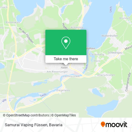 Samurai Vaping Füssen map