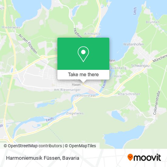 Harmoniemusik Füssen map