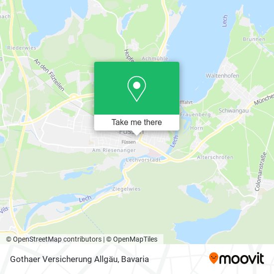 Gothaer Versicherung Allgäu map