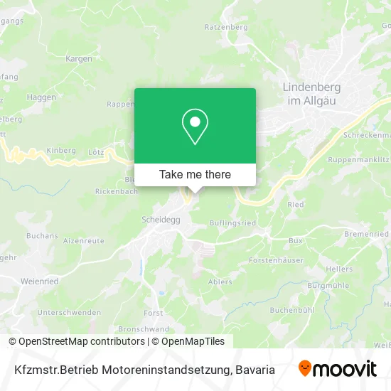 Карта Kfzmstr.Betrieb Motoreninstandsetzung