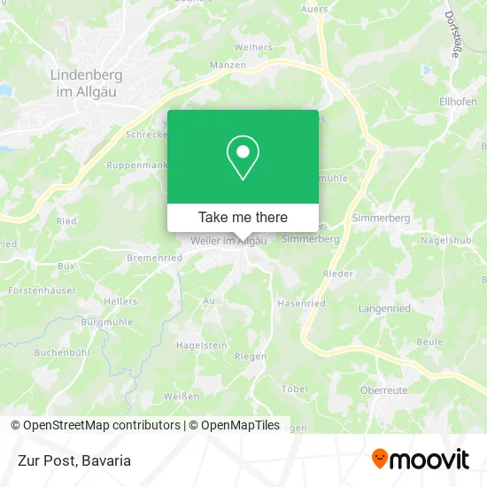 Карта Zur Post