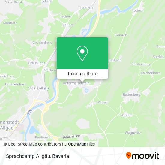 Карта Sprachcamp Allgäu