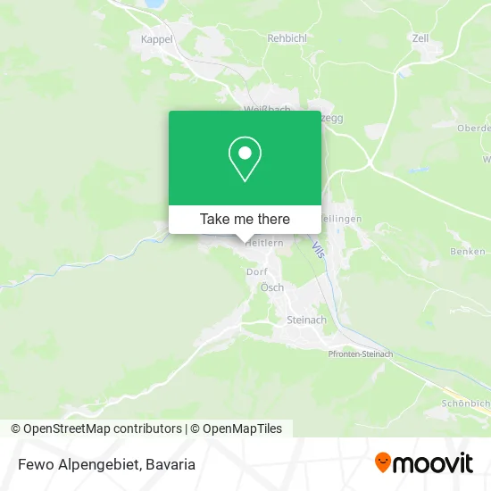 Карта Fewo Alpengebiet