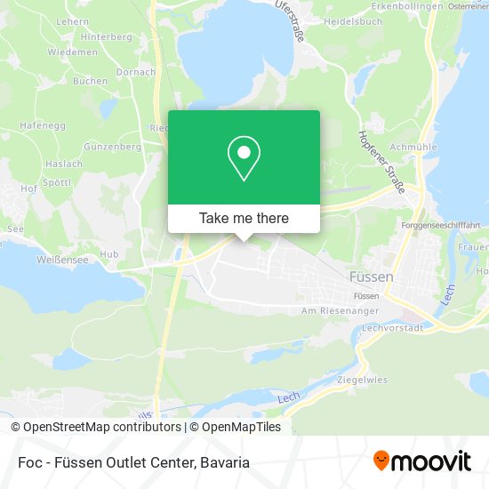 Foc - Füssen Outlet Center map