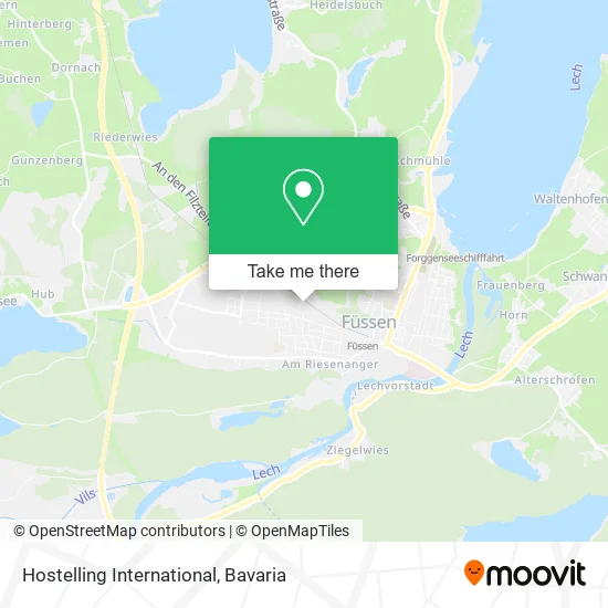 Карта Hostelling International