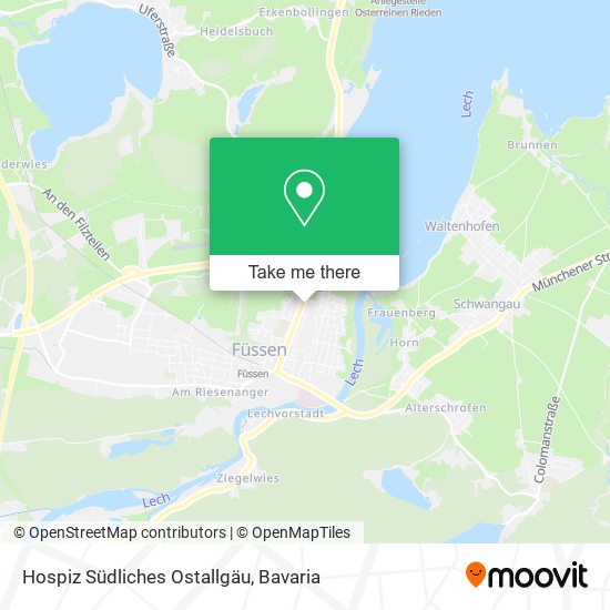 Hospiz Südliches Ostallgäu map