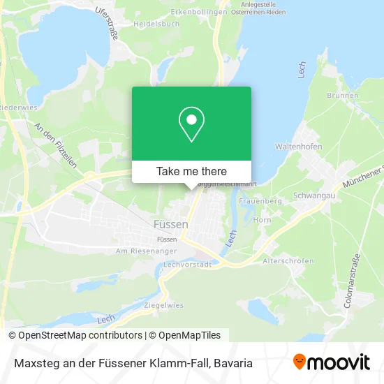 Карта Maxsteg an der Füssener Klamm-Fall