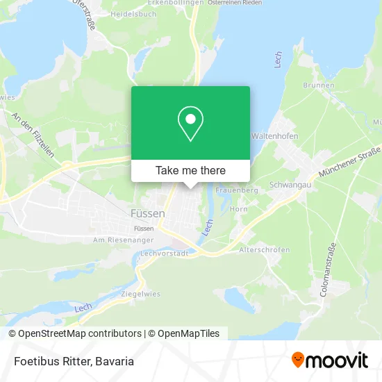 Карта Foetibus Ritter