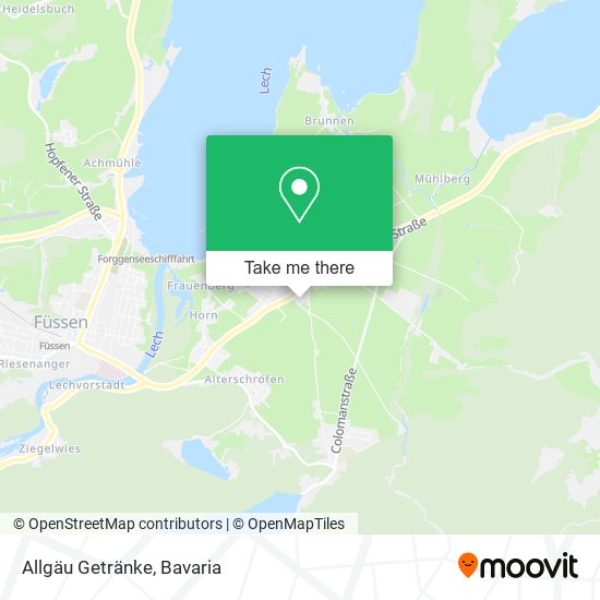 Allgäu Getränke map