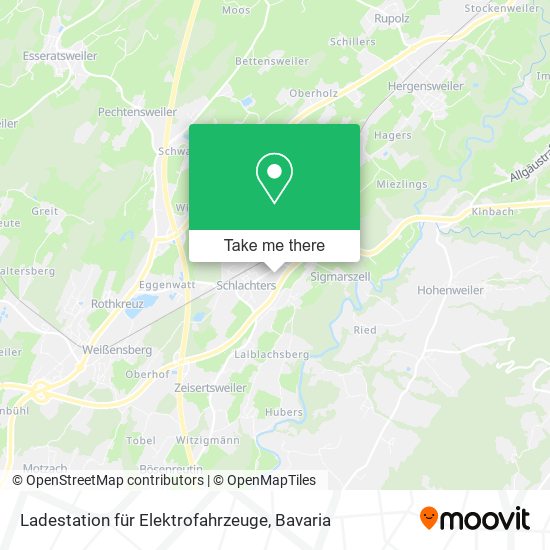 Ladestation für Elektrofahrzeuge map