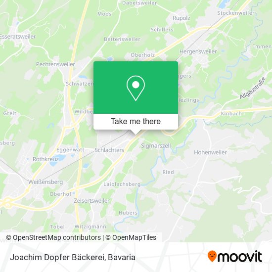 Joachim Dopfer Bäckerei map