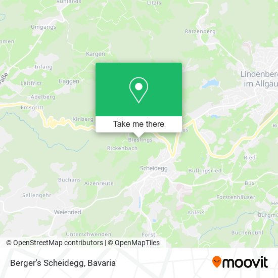 Карта Berger's Scheidegg