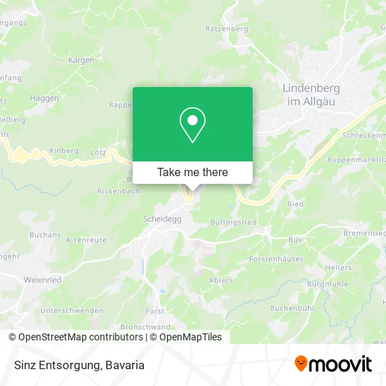 Карта Sinz Entsorgung