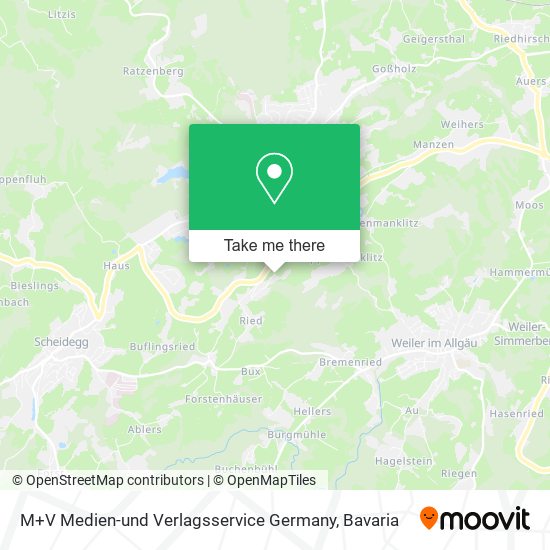 M+V Medien-und Verlagsservice Germany map