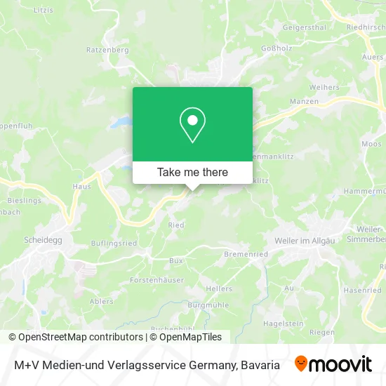 Карта M+V Medien-und Verlagsservice Germany
