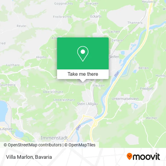 Villa Marlon map