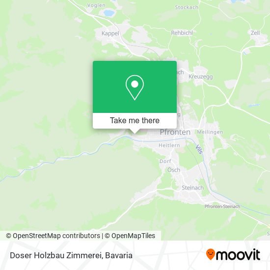 Doser Holzbau Zimmerei map