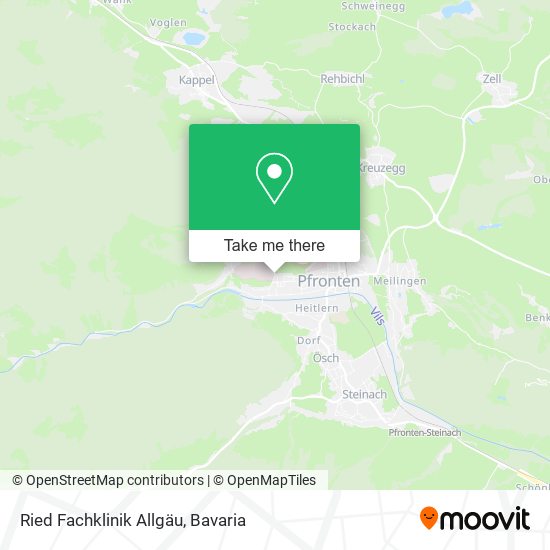 Ried Fachklinik Allgäu map