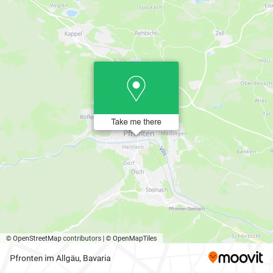 Карта Pfronten im Allgäu