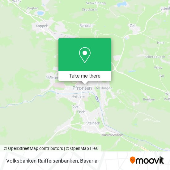 Volksbanken Raiffeisenbanken map