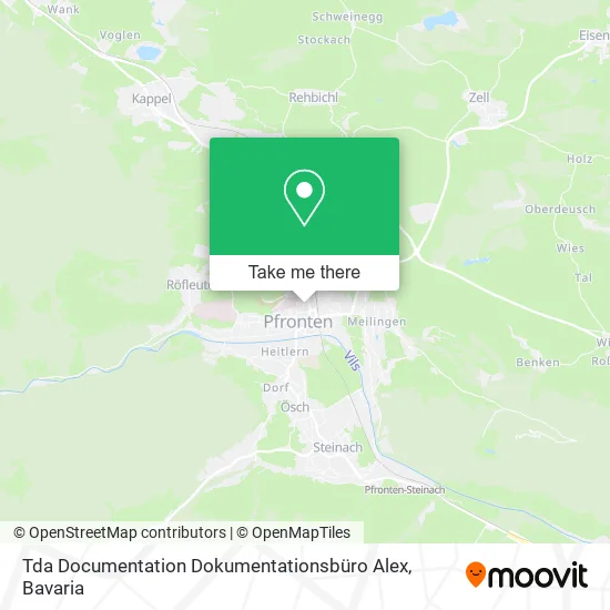 Карта Tda Documentation Dokumentationsbüro Alex