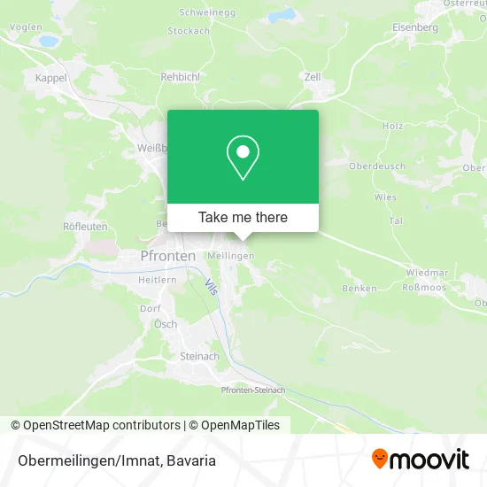 Карта Obermeilingen/Imnat