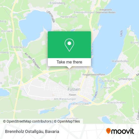 Brennholz Ostallgäu map