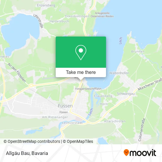 Карта Allgäu Bau