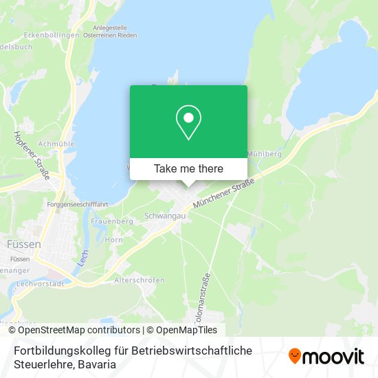 Fortbildungskolleg für Betriebswirtschaftliche Steuerlehre map