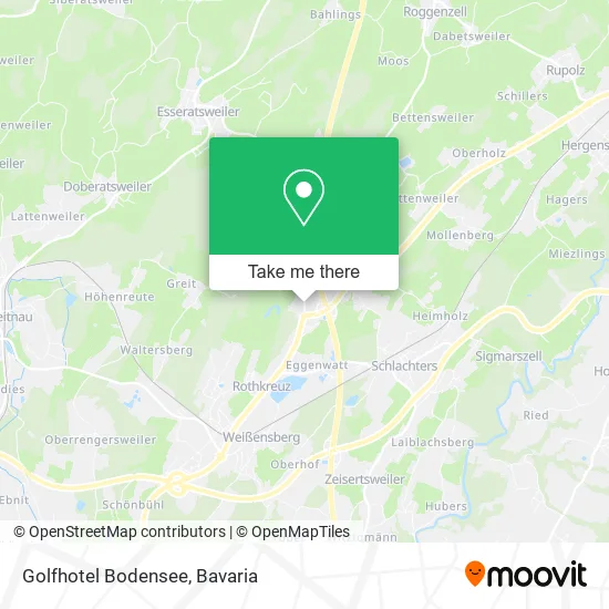 Golfhotel Bodensee map