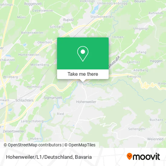 Карта Hohenweiler/L1/Deutschland