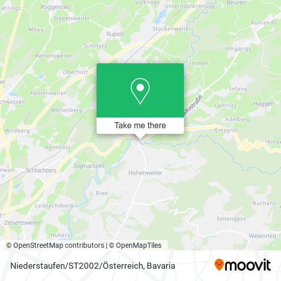 Niederstaufen / ST2002 / Österreich map