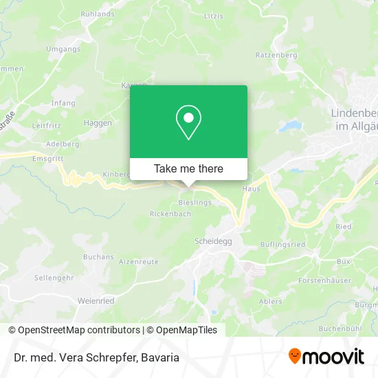 Карта Dr. med. Vera Schrepfer