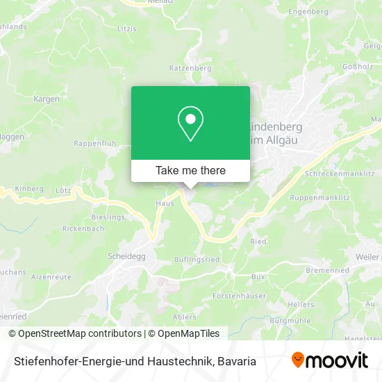 Карта Stiefenhofer-Energie-und Haustechnik