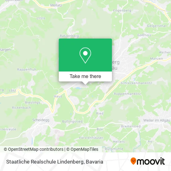 Карта Staatliche Realschule Lindenberg