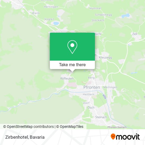 Zirbenhotel map