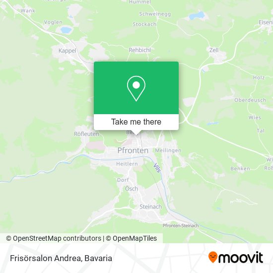 Frisörsalon Andrea map