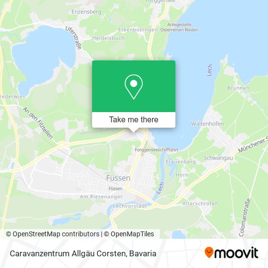 Caravanzentrum Allgäu Corsten map