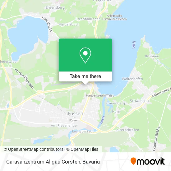 Карта Caravanzentrum Allgäu Corsten