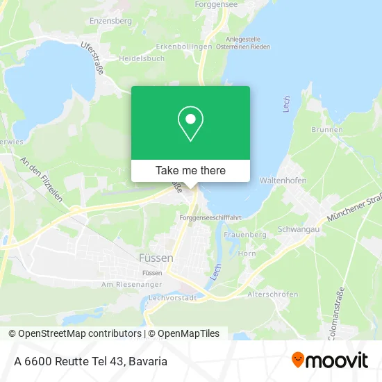 Карта A 6600 Reutte Tel 43