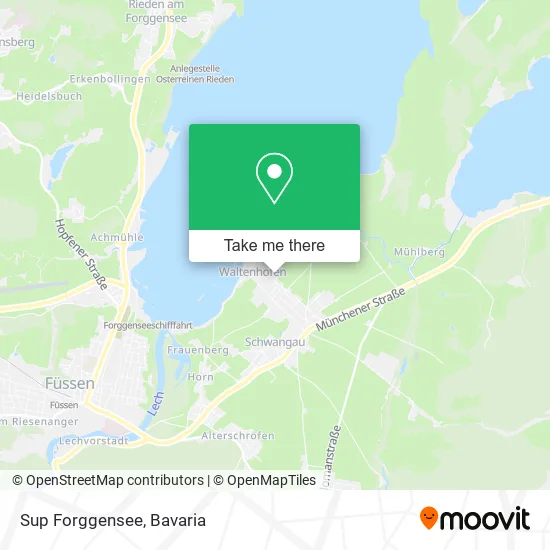 Карта Sup Forggensee